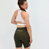 ES16 Performance Tights Army Green met zakken aan de zijkant