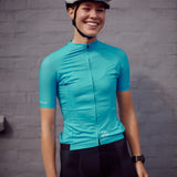 ES16 Cykeltrøje  Stripes Light blue - Women