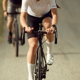 ES16 Fahrradtrikot Streifen Weiß - Damen
