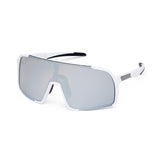 ES16 Enzo cykelbrille. Hvid med silver linse.