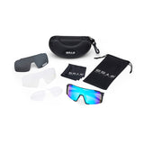 ES16 Enzo brille. Sort med ice blue linse. + 2 ekstra linser