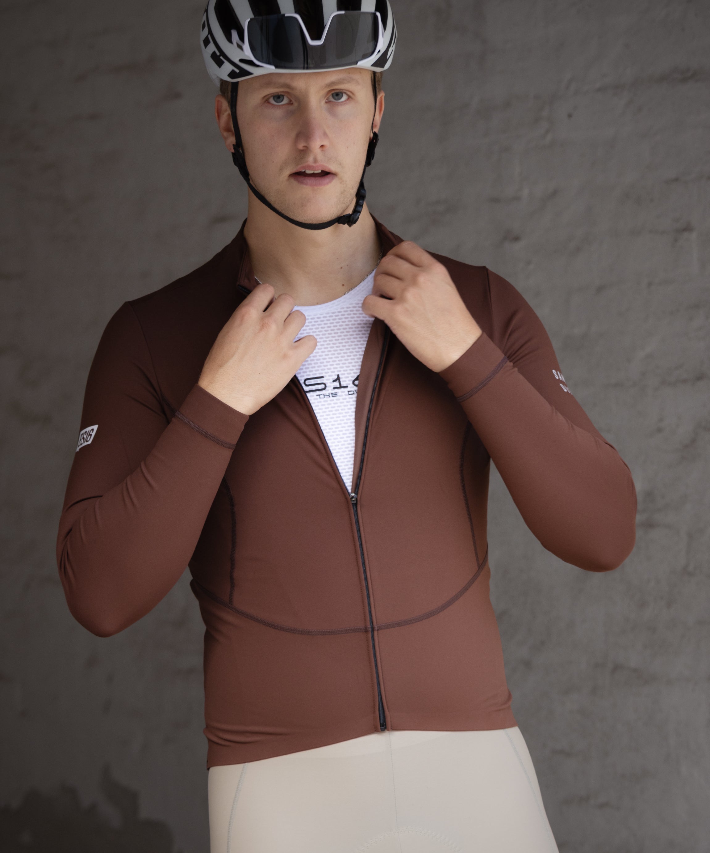 ES16 Thermal Fleece Cykeltrøje. Shaved Chocolate