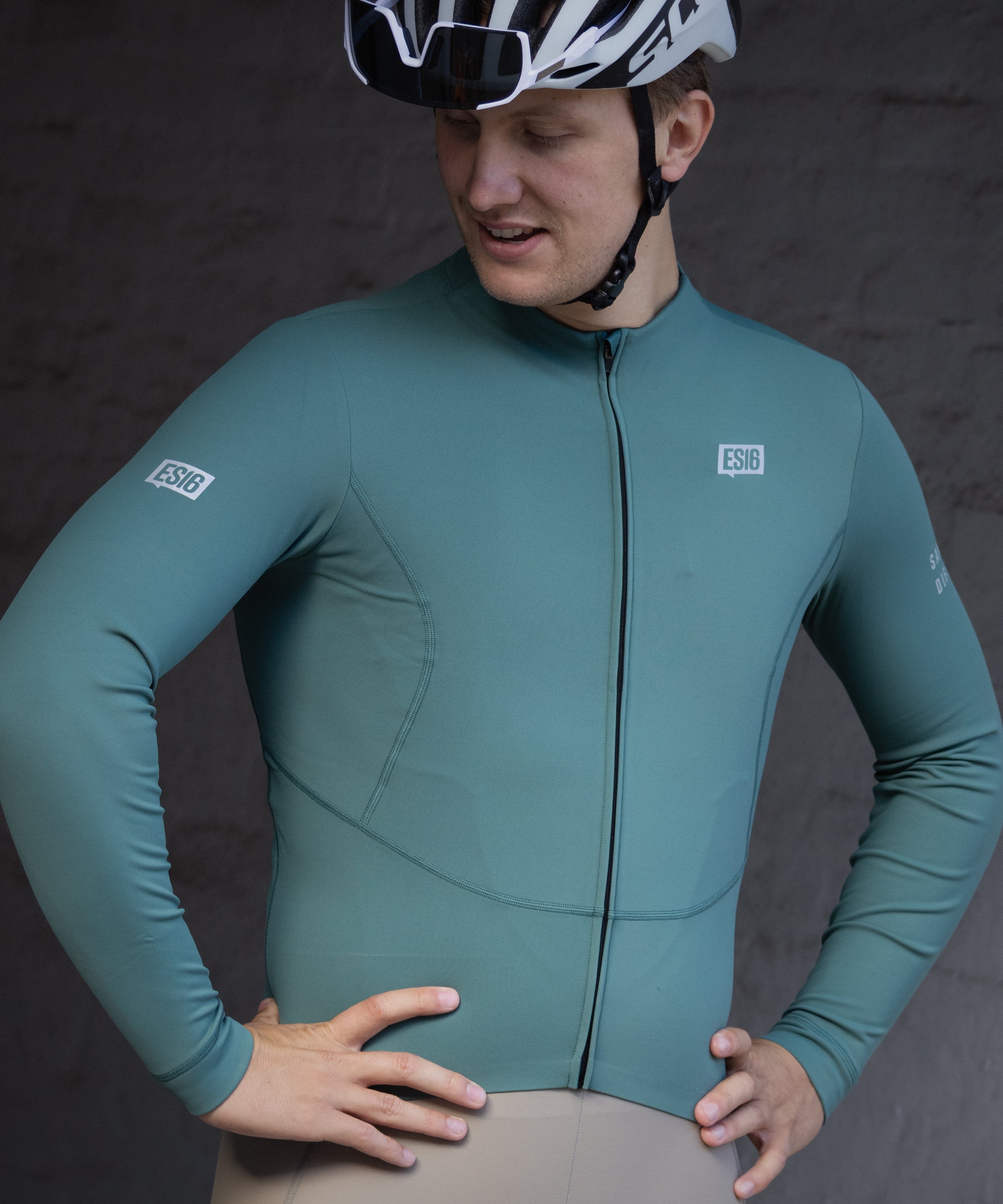 ES16 Thermal Fleece Cykeltrøje. Deep Sea