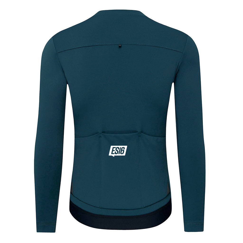 ES16 Thermal Fleece Cykeltrøje. Classic Blue