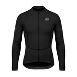 ES16 thermisch fleece fietsshirt. Zwart