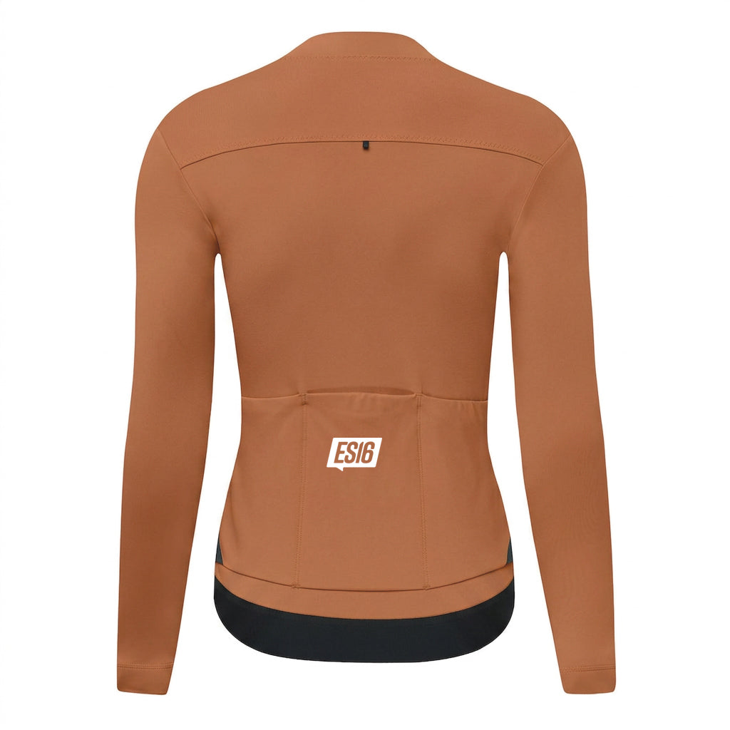ES16 Thermal Fleece Cykeltrøje. Brown Sugar