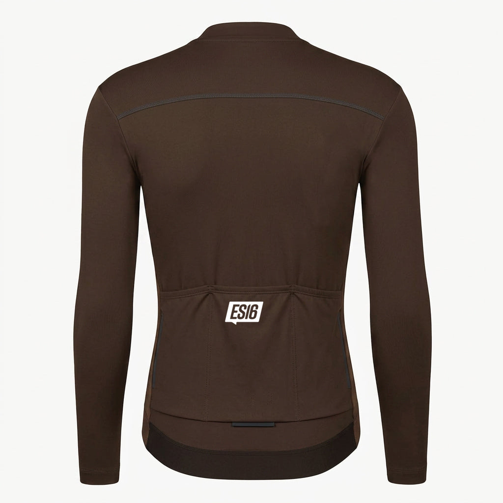 ES16 Thermal Fleece Cykeltrøje. Shaved Chocolate
