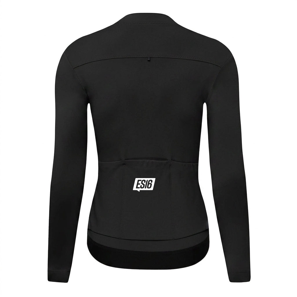 ES16 Thermal Fleece Cykeltrøje. Black
