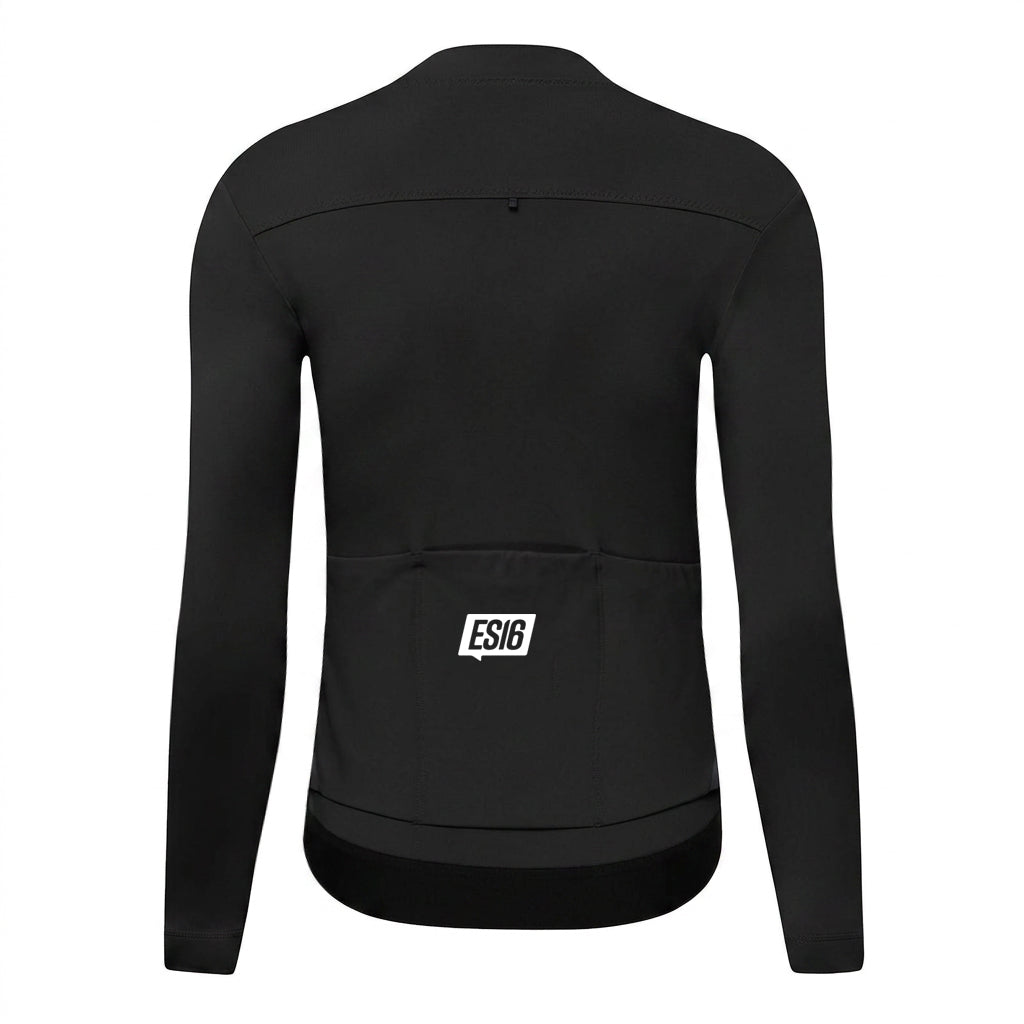 ES16 Thermal Fleece Cykeltrøje. Black