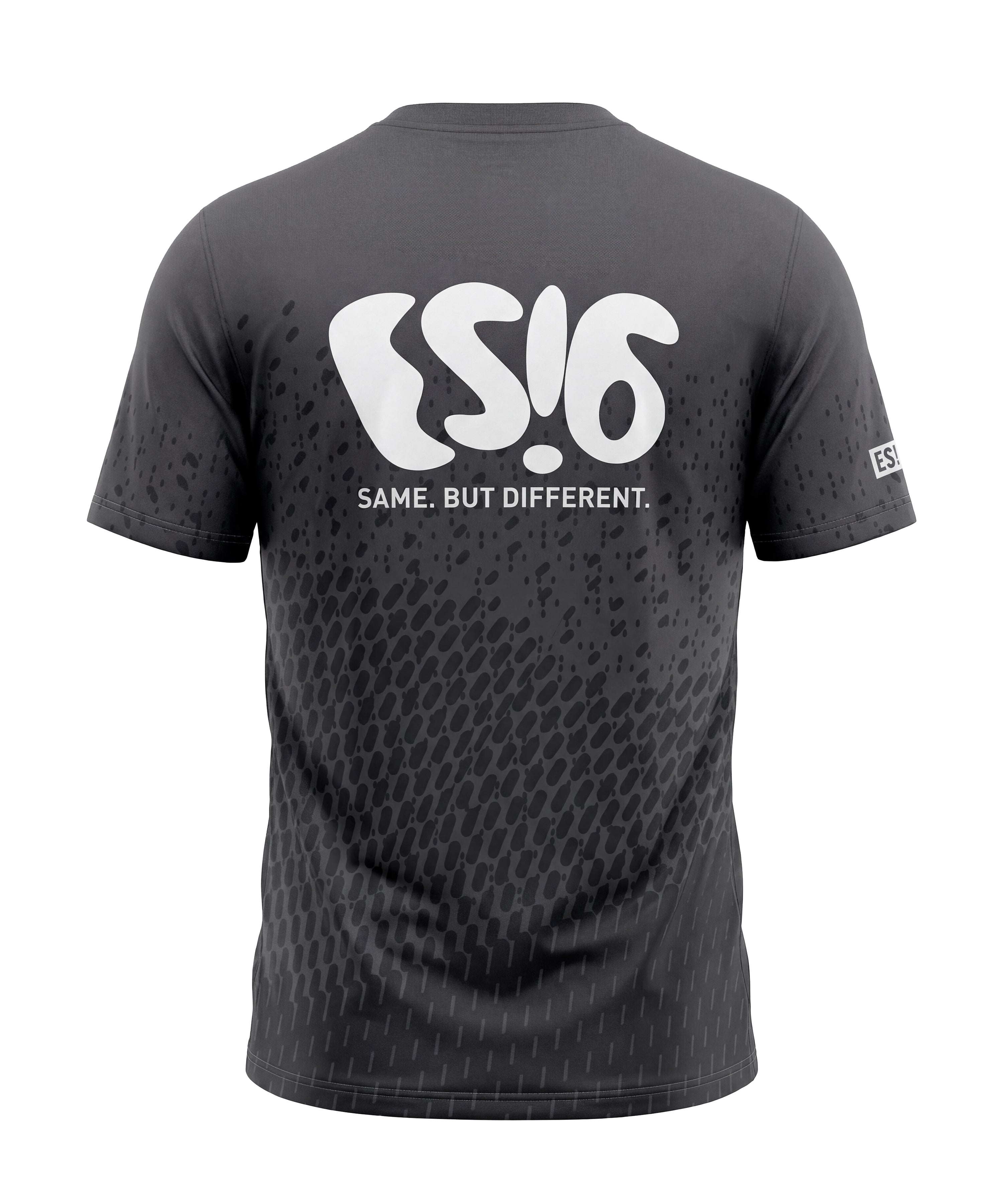 ES16 Along Cat. Lauf-T-Shirt. Graphite Grey.