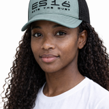 ES16 Keps Djup olivfärg + svart mesh