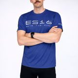 ES16 Laufshirt – Performance Merino Blend Blue