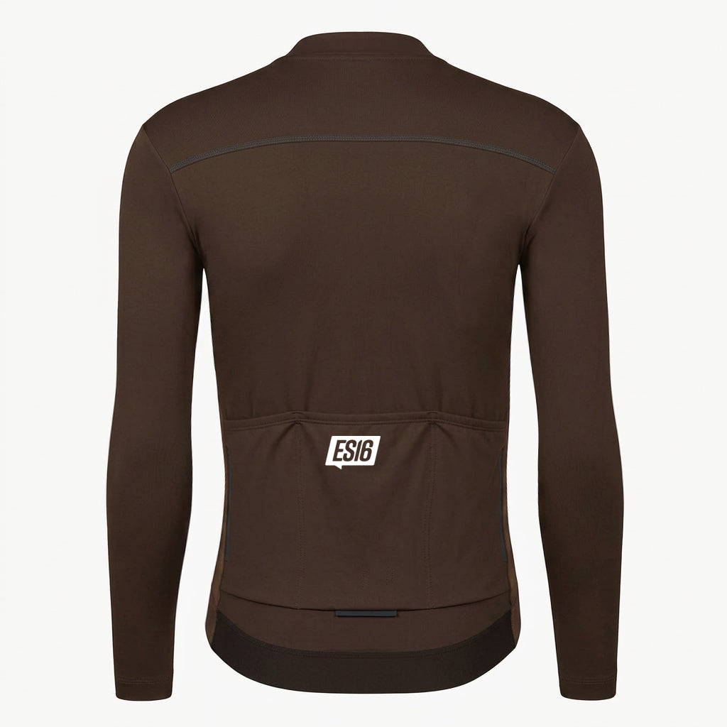 ES16 Thermal Fleece Cykeltrøje. Shaved Chocolate