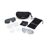 ES16 Enzo brille. Hvid med silver linse.